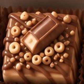 Chocolate crunch cheesecake bite